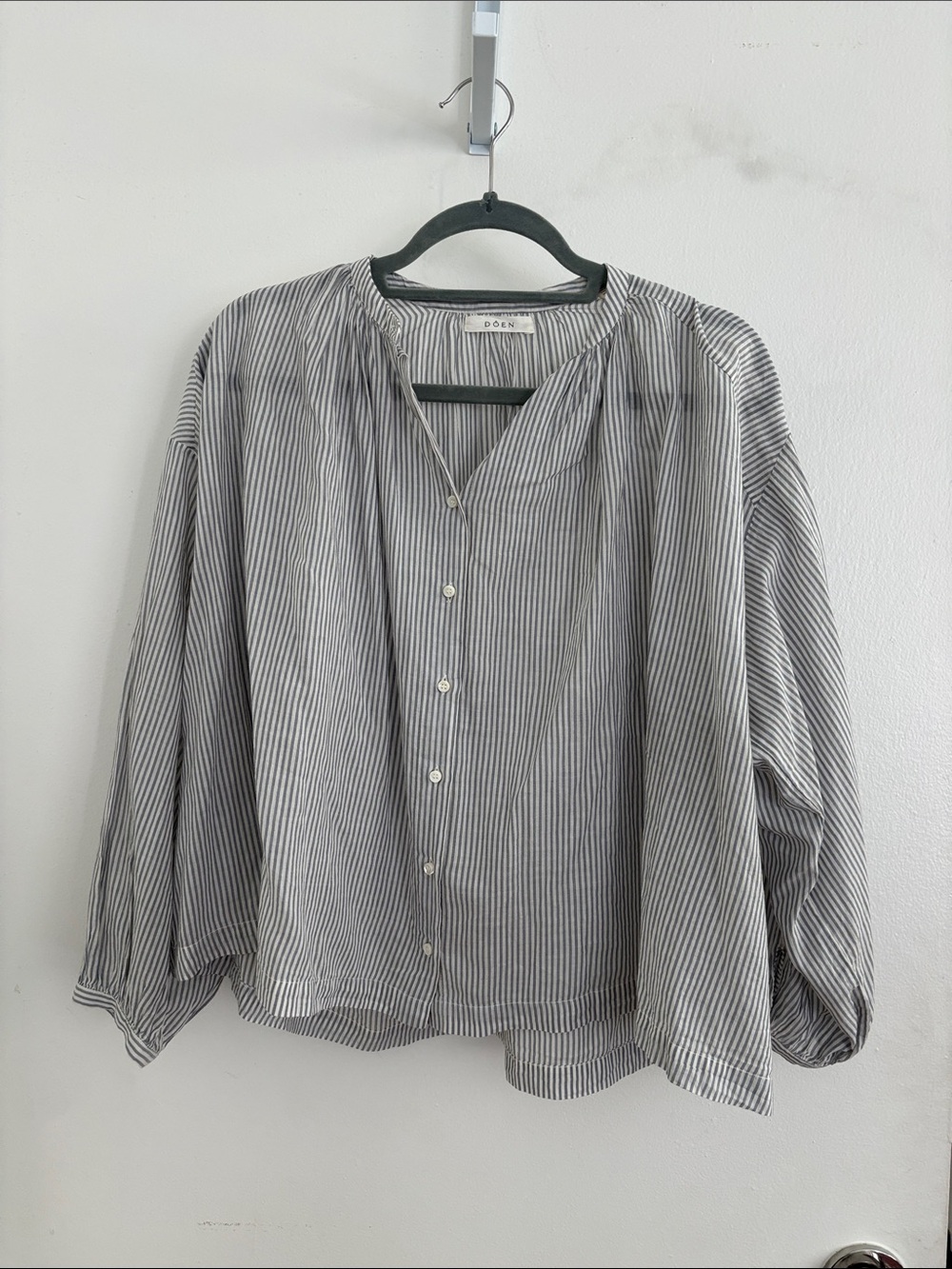 Doen - Jane Savoie Striped Blouse- Size XS